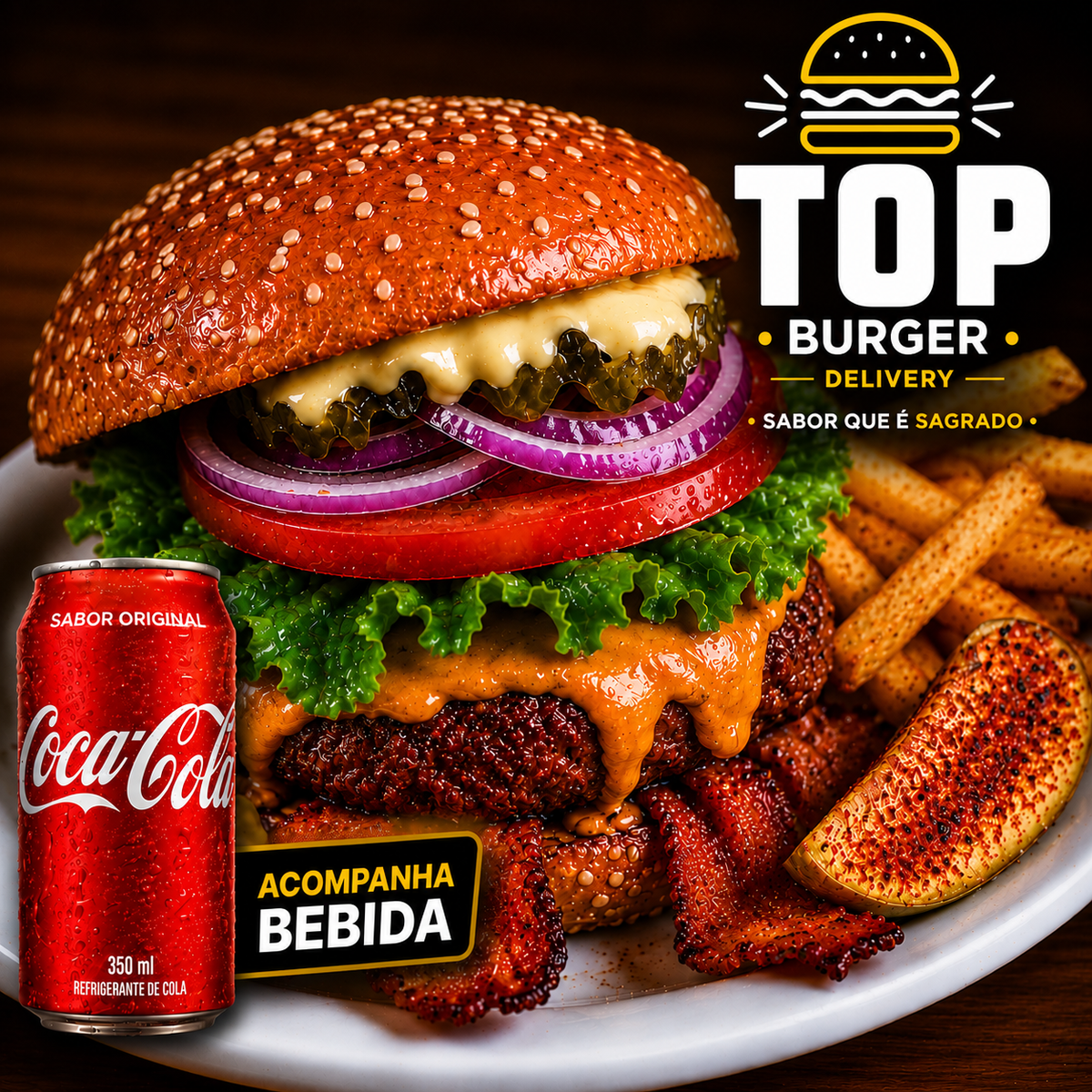 1X Classic Salada + Coca-Cola + Fritas